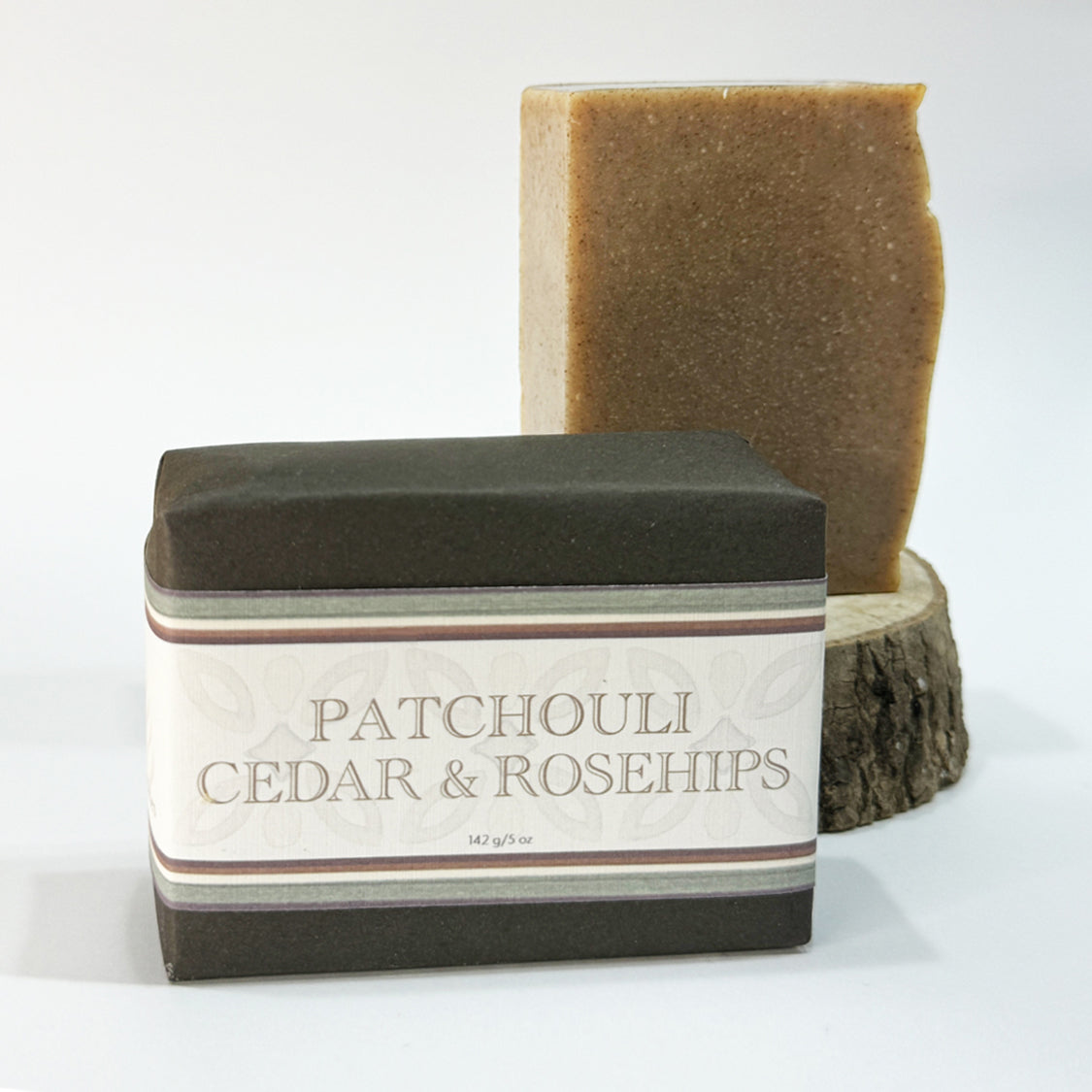 Natural Body Bar Soap | Patchouli Cedar & Rosehips