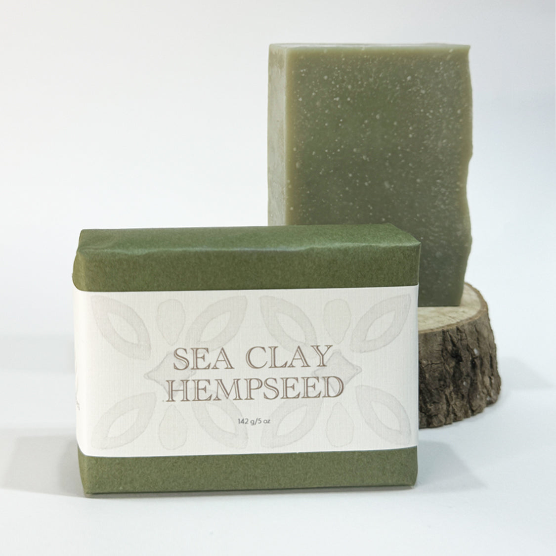 Natural Body Bar Soap | Sea Clay & Hemp Seed